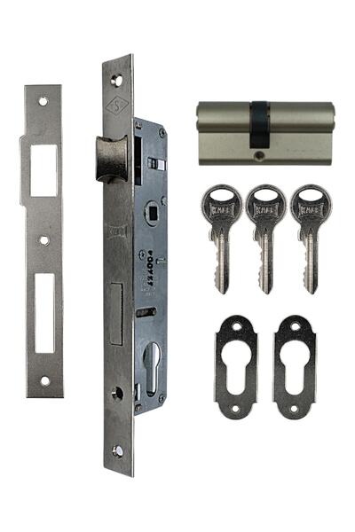 KALE 153 قفل دائري أسطواني قياسي - نوع ضيق - نيكل (20 مم - 62 مم)