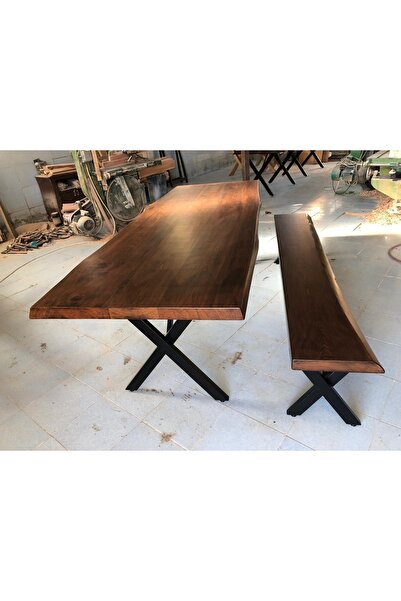 Bintaş Mobilya Gürgen Ağacı Kütük Masa Bank