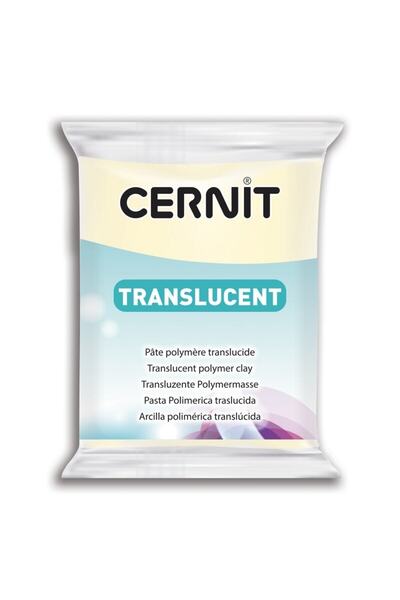 Cernit Translucent Polymer Clay: 56 Gr: Transparent White