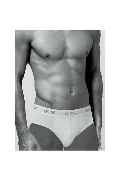 Fua Shop Ανδρικά εσώρουχα Q-en White Bamboo Slip 2 Pack