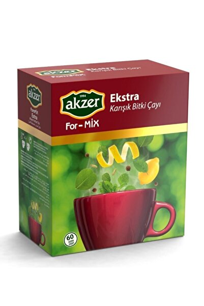 Akzer Formmix Ekstra Fit Karışık Bitkisel Çay 60 Süzen Poşet