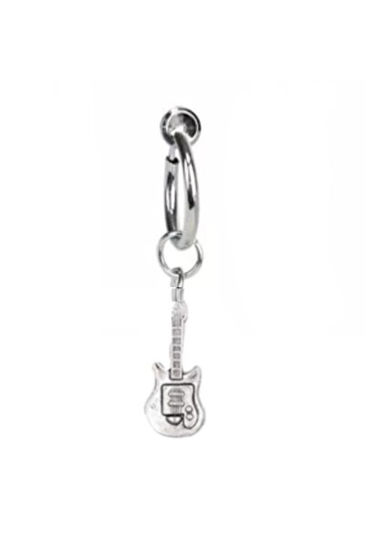 TakıConcept Deliksiz Gitar Sallantılı Fake Çelik Göbek Piercing