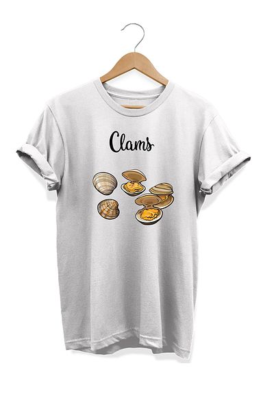 remonz Μπλουζάκι Food Series Oyster Printed 100% Cotton Plus Size T-shirt