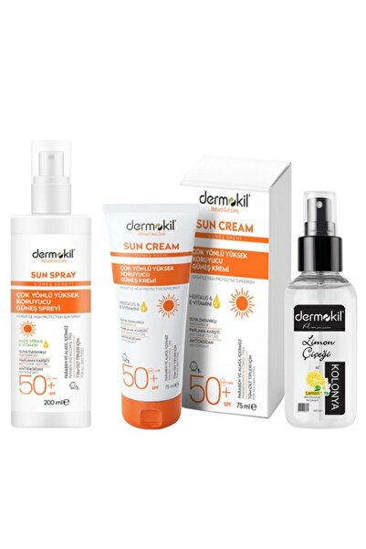 Dermokil Sun Sprey Çok Yönlü Yüksek Koruyucu Güneş Spreyi 50 Spf 200 Ml