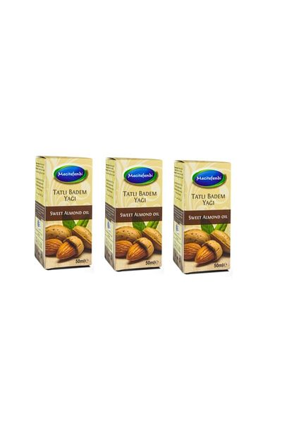 Mecitefendi 3 Pieces Sweet Almond Oil 3x50 Ml