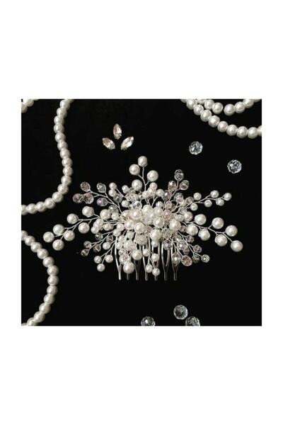 gelinmz Κομψή νυφική τιάρα και αξεσουάρ μαλλιών με κρυστάλλινη πέτρα - Όλα χε...