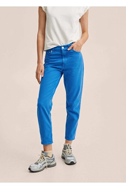 MANGO Woman Yüksek Belli Mom Jean