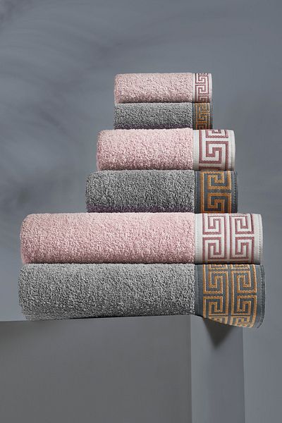 TABEA HOME Σετ μπάνιου Leonie Model 6-Pece Anthracite-Powder