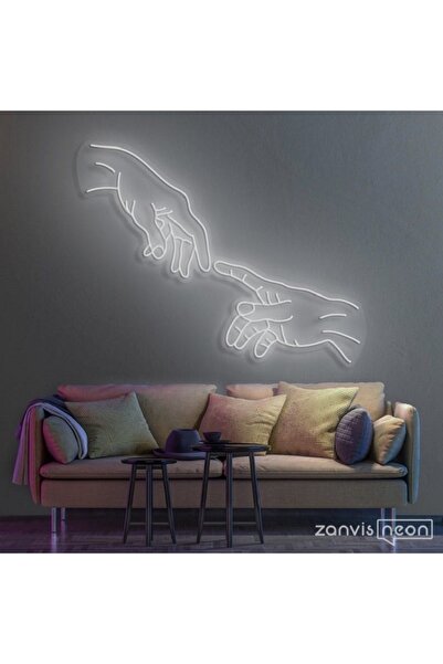 SMİLE CONCEPT Two Hand -neon Led Dekoratif Duvar Yazısı Tabelası Aydınlatması...