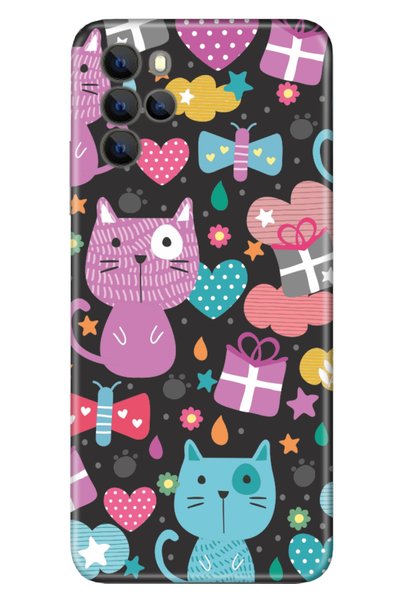 omix X700 Case Silicone Moderna Patterned Pink Cat