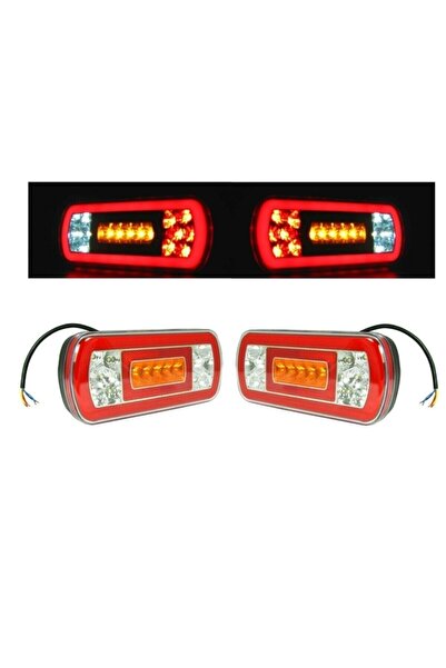 Genel Markalar Neon Led Arka Stop Lambası Takımı Sağ + Sol 24 Volt Üniversal ...