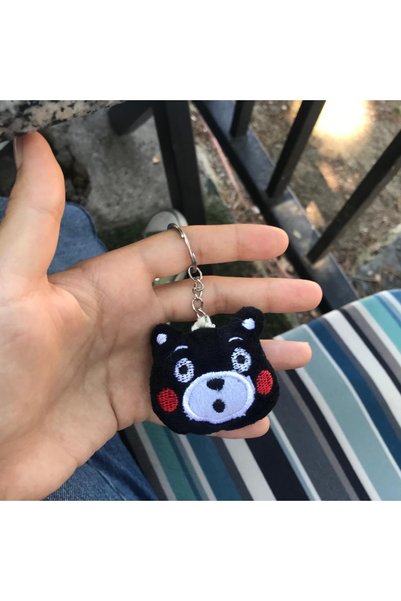 sumicorn Cute Little Black Teddy Bear Kawaii Keychain Bag and Wallet Accessory Gift (1 Piece)
