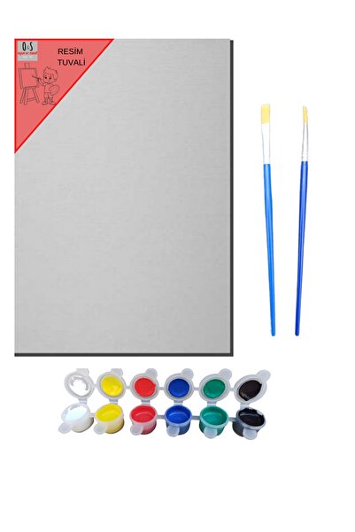 O&S Oyun ve Sanat Eğlen-Üret Çocuk Seti, Tuval, Akrilik Boya, Resim Başlangıç...