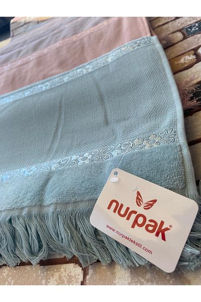 Nurpak Σετ 6 βαμβακερών πετσετών Σταυροβελονιά