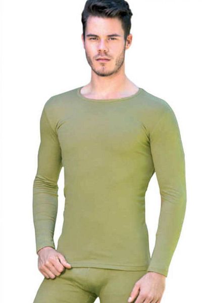 Afilva Мъжко термо бельо с дълъг ръкав Khaki Passion