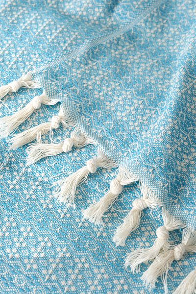 Karaca Home Destina Turquoise Double Multi-Purpose Blanket