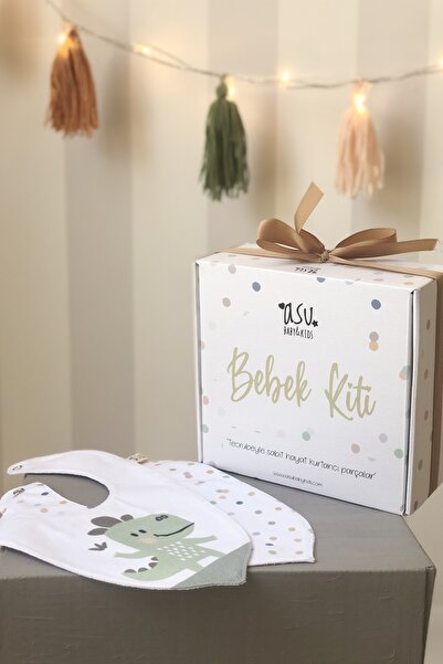 Asu Baby&Kids مريلة من القطن العضوي مكونة من قطعتين من باستيل ميكس آند ماتش د...