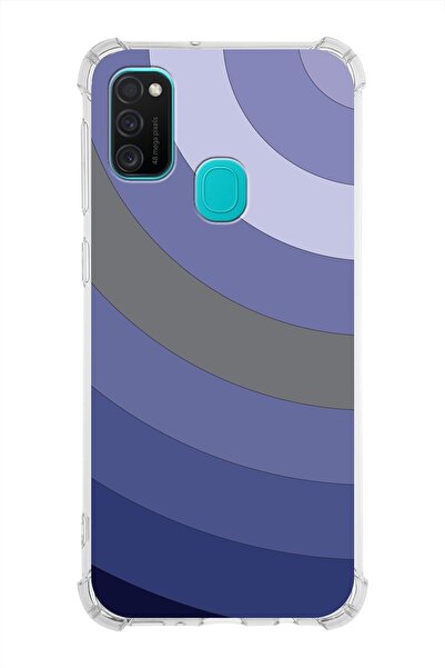 PrintiFy Samsung Galaxy M21 Köşe Korumalı Antişok Kapak Renk Cümbüşü Tasarıml...