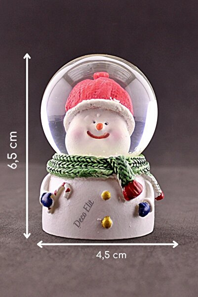 Genel Markalar Dekoratif Yılbaşı Tombik Kardan Adam Temalı Mini Boy Işıklı Ka...