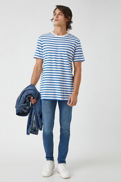 Koton Ανδρικό τζιν Indigo Light 2SAM40020ND