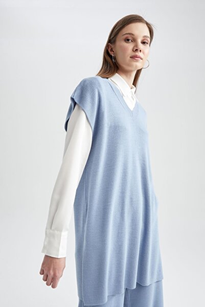DeFacto Regular Fit V Yaka Yelek