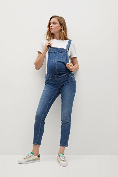 MANGO Woman Women's Dull Blue Jumpsuit87072520