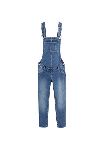 MANGO Woman Γυναικεία ολόσωμη φόρμα θαμπή μπλε87072520