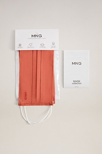 MANGO Woman Kadın Kızıl kahverengi Yüz Maskesi 87155961