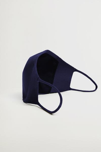 MANGO Man Erkek Lacivert Yüz Maskesi 77014434