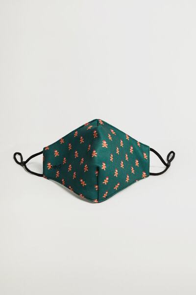 MANGO Man Erkek Haki Renk Yüz Maskesi 87000194