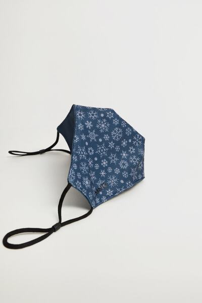 MANGO Man Erkek Lacivert Yüz Maskesi 87000194