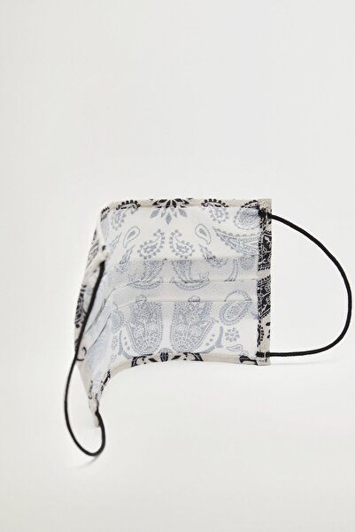 MANGO Woman Kadın Ekru Yüz Maskesi 77055962