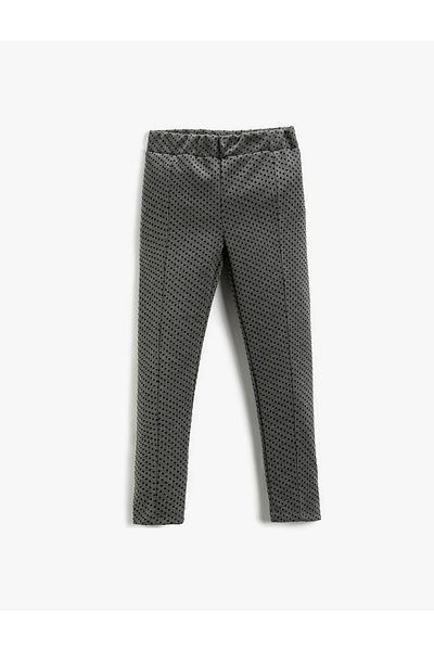 Koton Textured Basic Tights with Elastic Waist