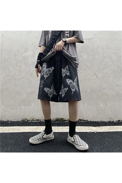 Gofeel Harajuku Butterflies Gothic Unisex Σορτς