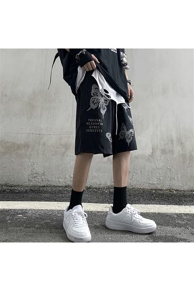Gofeel Harajuku Butterflies Gothic Unisex Σορτς