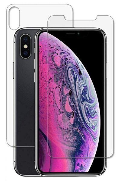 Genel Markalar Iphone Xs Uyumlu Ön Arka Nano Kırılmaz Cam Ekran Koruyucu