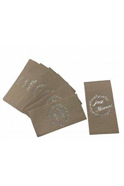 kidspartim مناديل كرافت فضية مذهبة لحديثي الولادة 16 قطعة