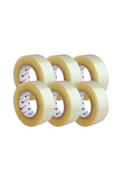 Limelia Box Packaging 6 Pieces 100 Meters Acrylic Duct Tape 45mmx100 Mt Unbreakable Duct Tape Strong Duct Tape