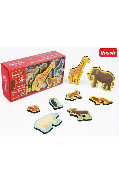 Rossie Magnetic Wooden Wild Animals