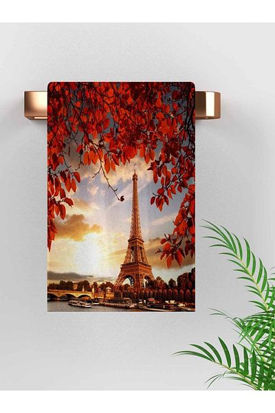 Erays Home Erayshome Paris Patterned Hand Towel