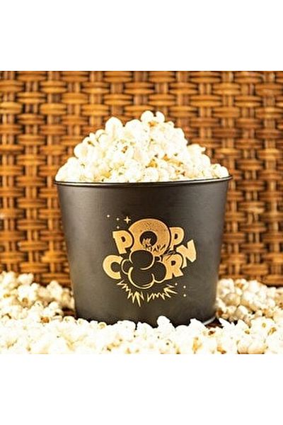 EVSTYLE Black Metal Popcorn Bucket