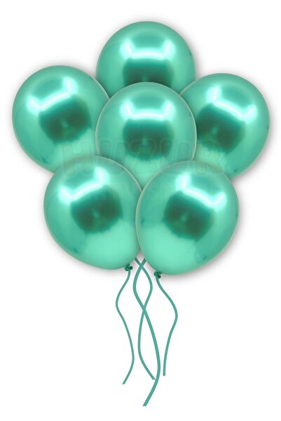 Huzur Party Store Green Color Chrome Balloon 50 Pieces 30 Cm Very Shiny Vivid...