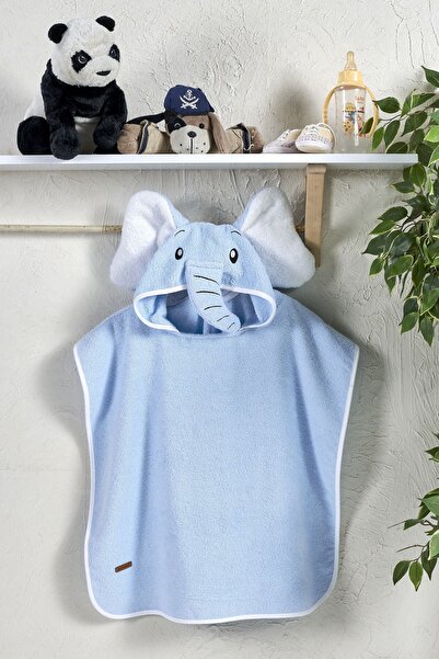 ÇARŞAF DÜNYASI رداء حمام للأطفال من بونشو، منشفة شاطئ بغطاء للرأس (الأعمار من...