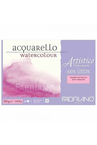 Fabriano Artistico Extra White Hot Pressed 300 г Sulu Boya Blok 20 сторінок 2...