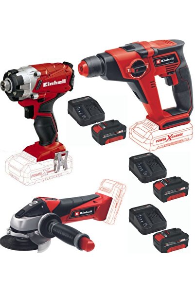 Einhell Te-hd 18/12 Matkap Te-ag 18/115 Avuç Taşlama Te-ci 18/1 Vidalama 3x4....