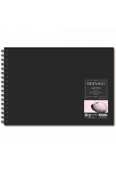 Fabriano Sketch Book Natural Grain 110gr Landscape Spiral Drawing Block 80 Sheets A3 (29.7x42cm)