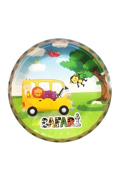 Mini Parti Mini Party Store - Safari with 8 Cardboard Plates