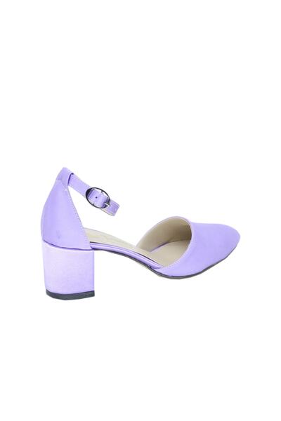 TRENDYSHOES Trendyshose 04069 Satin Women's Thick Heel Shoes