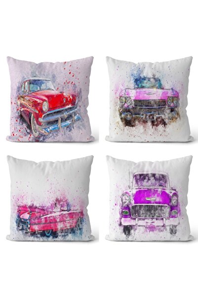 EVPANYA Старіючий кольоровий автомобіль 2 візерунки з двостороннім принтом, н...