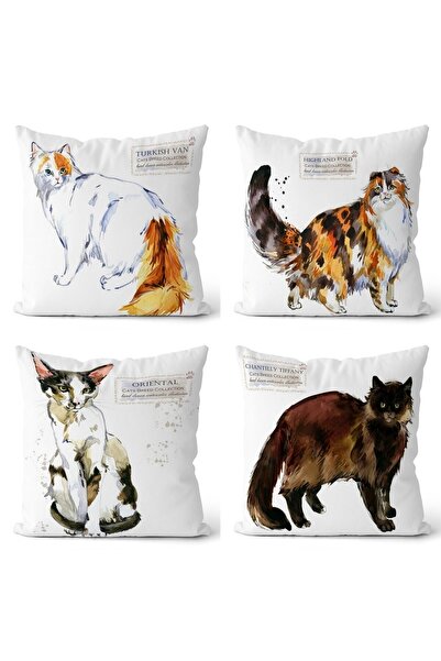 EVPANYA mačka tipa Sa deznom dvostrane strane Štampano 4-dijelni Navlaka za j...